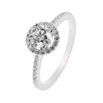 White Gold Ring in White Diamond